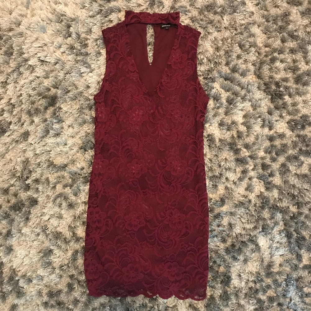 Burgundy Homecoming Dress from Charlotte Rouse!